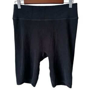 Good American High Rise Terry Biker Short Black Women's Size 1XL